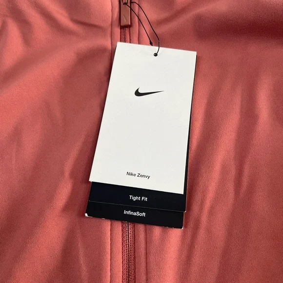 Nike Women's Zenvy Dri-Fit Full-Zip Long-Sleeve Top - Canyon Pink XL NWT - Picture 5 of 8